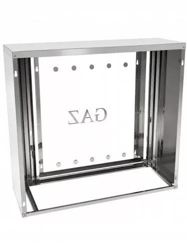 Dulap gaz KOM EKO 003 din oțel inoxidabil 600 × 600 × 250 mm fără peretele din spate