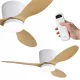 Ventilator de tavan EBERG ARX cu lumina LED, 106 cm, lemn natural