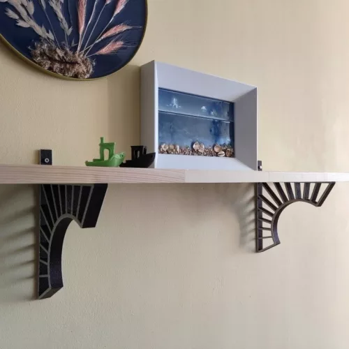 Suporturi pentru rafturi din PET-G, 2 bucati, prelungire 18 cm