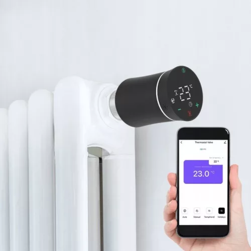 Cap termostatic alb Moes BRT-100 ZigBee