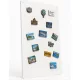 Tabla magnetica alba STALFORM 80 × 50 cm din otel