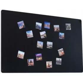 Tabla magnetica din otel negru 80 × 50 cm