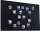 Tabla magnetica din otel negru 80 × 50 cm