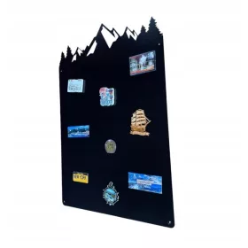 Tabla magnetica neagra STALFORM 75 × 49 cm cu munti