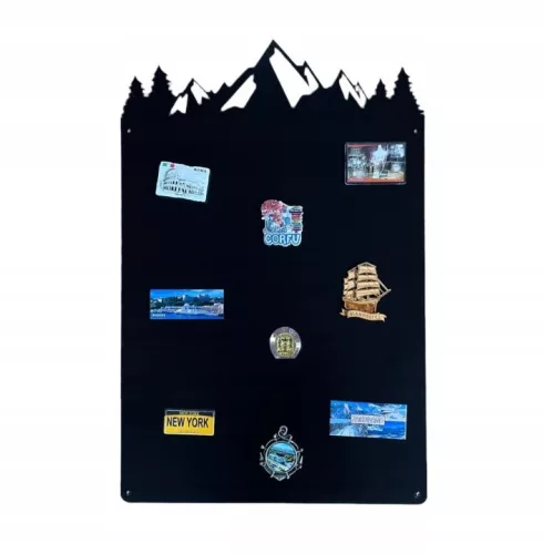 Tabla magnetica neagra STALFORM 75 × 49 cm cu munti