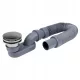 Sifon pentru cadă joasă Tycner 3019/K cu dop cromat clic-clac și scurgere flexibilă