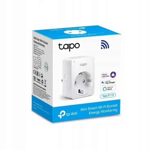 Priză Wi-Fi inteligentă TP-Link Tapo P110 cu măsurarea consumului de energie