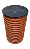 Ax de control al drenajului 315 mm cu capac, teava PP 100 cm lungime