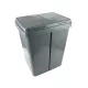 Coș de gunoi Krywałd-Katex gri cu două camere pentru sortare 50 l