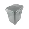 Coș de gunoi Krywałd-Katex gri cu două camere pentru sortare 50 l