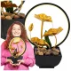 Fântână de masă WJ27 cu frunze de lotus și LED 28 cm
