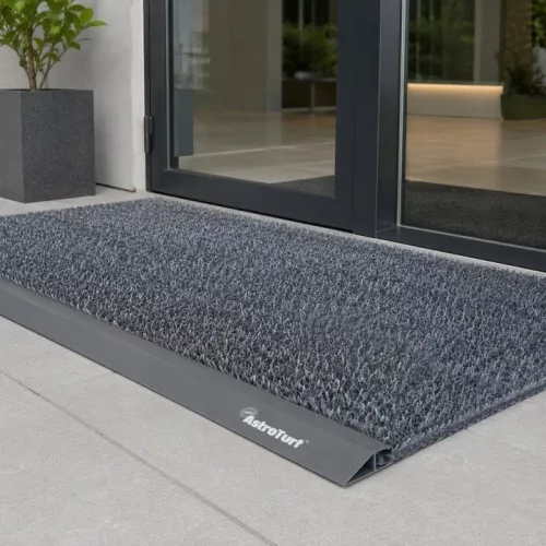 Patru profile gri de finisare AstroTurf pentru covoraș, 91 cm
