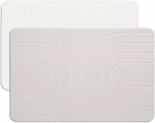 Covoraș de baie din diatomit alb Feilifan HK-BATHMAT 60 × 38 cm