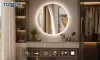 Oglinda rotunda LED TODOMI 80 cm cu incalzire