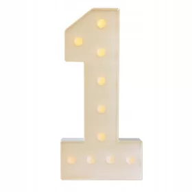 Numar 1 iluminat cu 10 LED-uri, inaltime 100 cm