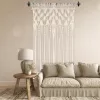Perdeau macrame din bumbac țesut manual în stil boho