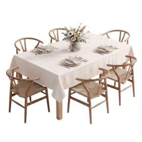   Fata de masă crem Elegant 140 × 340 cm cu tratament împotriva petelor