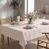 Fata de masă crem Elegant 140 × 340 cm cu tratament împotriva petelor
