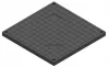 Cameră de inspecție VODALAND BASE 400 × 400 × 400 mm cu capac complet, negru