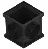 Cameră de inspecție VODALAND BASE 400 × 400 × 400 mm cu capac complet, negru