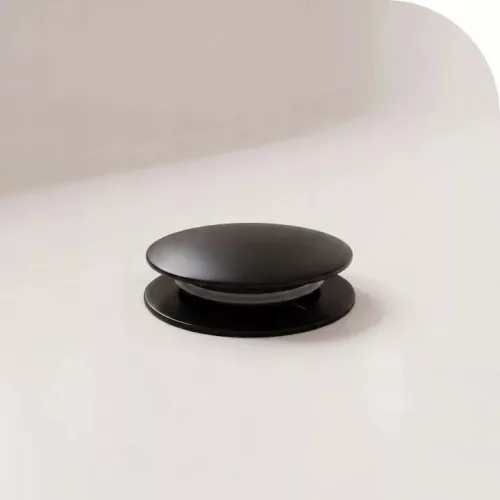 Sifon de baie Rea REA-A6401 cu preaplin și opritor click-clack, negru mat