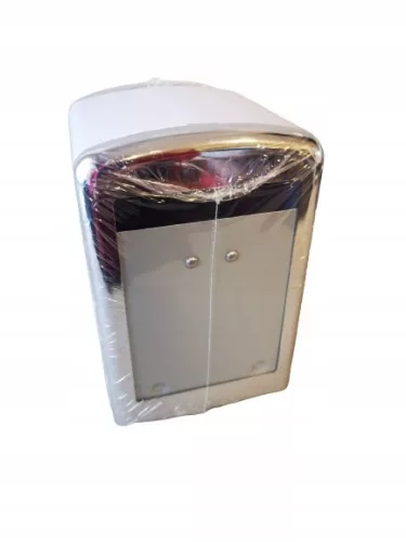 Set dublu de dozatoare pentru șervețele din metal alb Clarina 5748