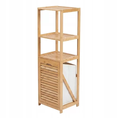 NUXIO N15011N cos de rufe din bambus bej 60 l