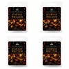 Set de 4 lumânări parfumate Lucsoy Seara de toamnă 70 g