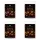 Set de 4 lumânări parfumate Lucsoy Seara de toamnă 70 g