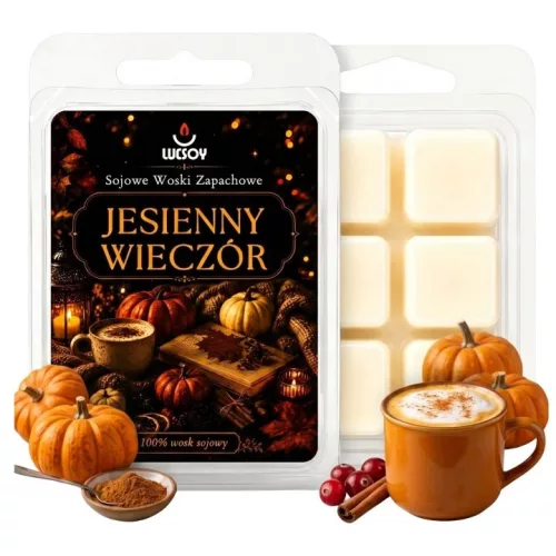 Set de 4 lumânări parfumate Lucsoy Seara de toamnă 70 g