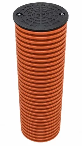 Ax de control al drenajului 315 mm cu capac și etanșare 110 mm, țeavă PP 100 cm