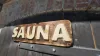 Semn din lemn SAUNA pentru usa, inaltime 14,5 cm