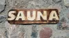 Semn din lemn SAUNA pentru usa, inaltime 14,5 cm