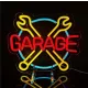 Semn LED GARAGE cu chei 31,5 × 27 cm pe USB