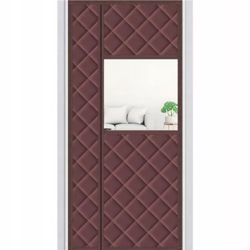 Perdea magnetica pentru ușă, maro, 100 × 220 cm