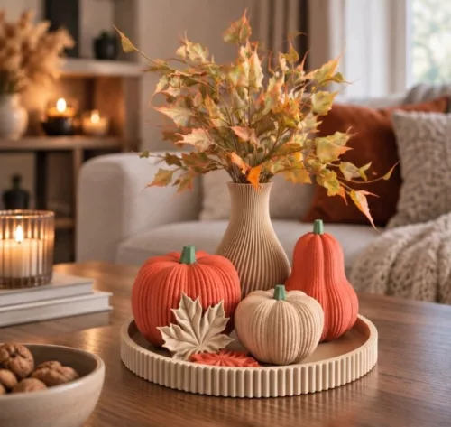 Set decor de toamna LORVÉ cu dovleci si tava