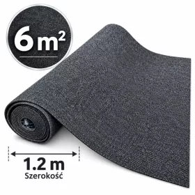 Covor adeziv gri închis Eurodeco 6 m², 4,7 mm