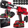 Presă de baterii Fugert FUG-0242 cu 2 baterii 20 V 4 Ah și fălci U/TH/V