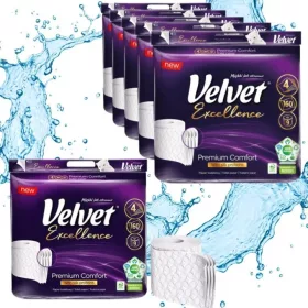 Hârtie igienică Velvet Excellence 45 rulouri