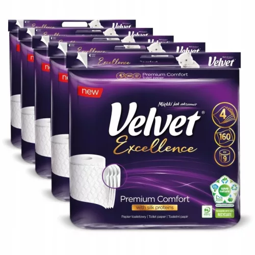 Hârtie igienică Velvet Excellence 45 rulouri