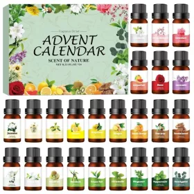 Calendar de Advent cu 24 de uleiuri parfumate de 10 ml