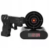 Ceas deșteptător interactiv cu țintă și pistol cu infraroșu