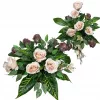 Compoziție florală de mormânt Z17 cu vază și ghiveci