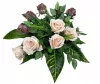 Compoziție florală de mormânt Z17 cu vază și ghiveci