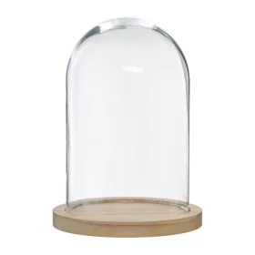   Cupolă de sticlă Atmosphera 136615A cu bază din lemn, 26 cm