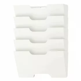   IKEA KVISSLE stativ de perete alb pentru reviste, 46 × 34 × 9 cm