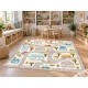 Covor pvc pentru copii cu hartă a străzilor 150 × 150 cm