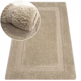 Covoraș de baie bej Nestor Soft Lux Mocca 50 × 80 cm