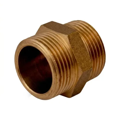 Niple din alama Idmar DN25, filet 1 inch, set 20 buc