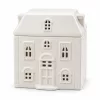 Șemineu ceramic alb pentru ceară parfumată Casa 11,5 cm